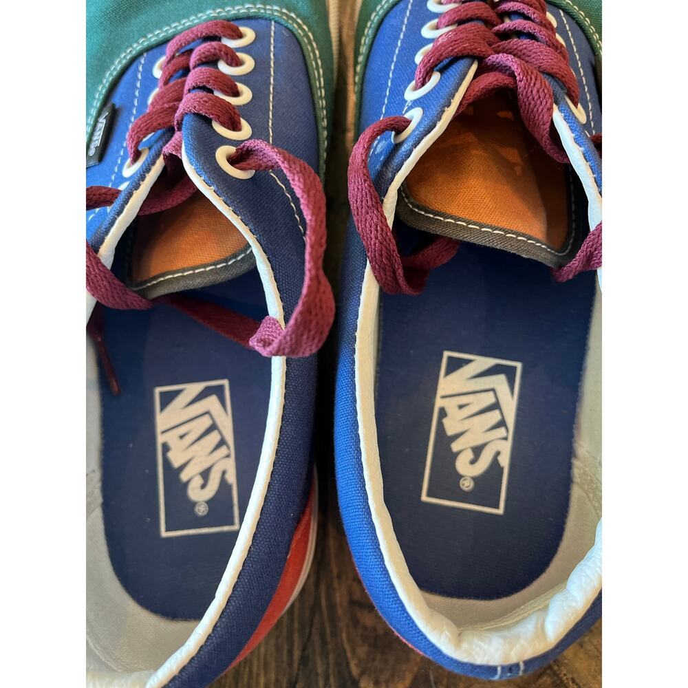 Vans Old Skool Multi Color Skater Low Top Sneaker Shoes Men 8.5 Skateboard Emo - Picture 9 of 12